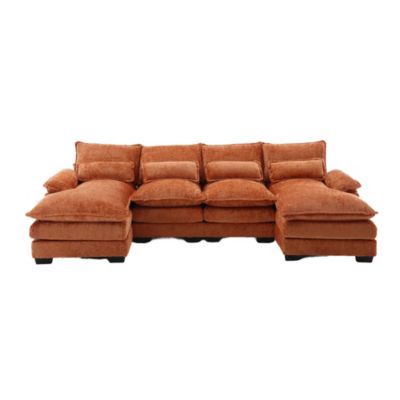 Streamdale Modern Large chenille Fabric U-Shape Sectional Sofa