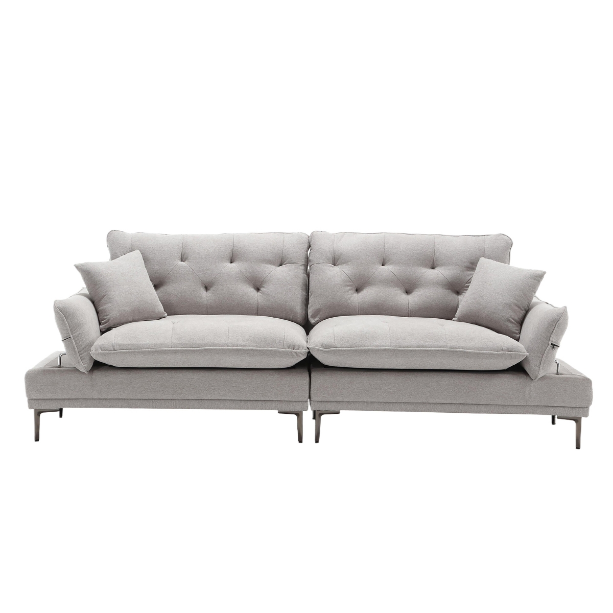 Streamdale Furniture Linen Sofa , Accent sofa loveseat sofa with metal feet