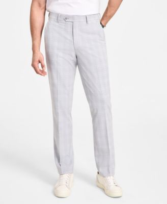 Men's Slim-Fit Plaid Suit Pants, Created for Macy's