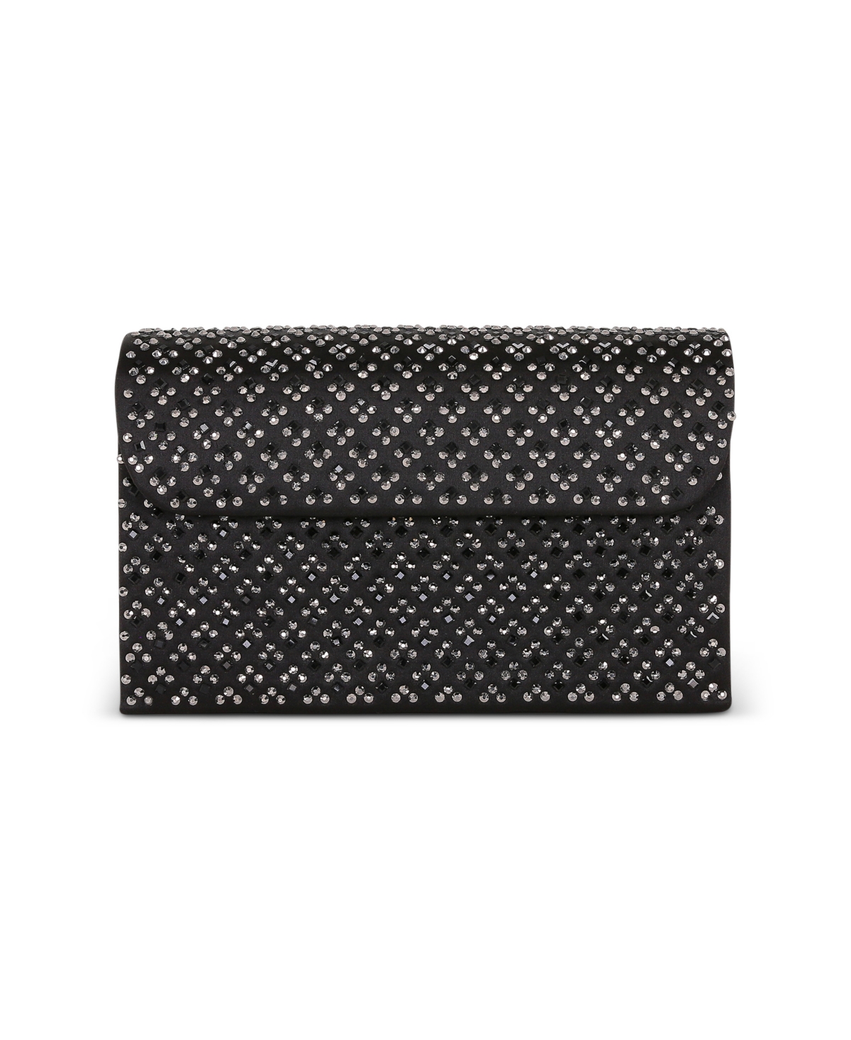 Woman's Anna Edwardian Crystal Pattern Embellished Mini Trapezoid - Black