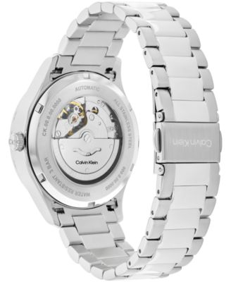 Unisex Iconic Automatic Silver Stainless Steel Bracelet Watch 40mm