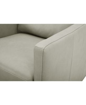 CLOSEOUT! Clasea Leather Swivel Chair, Created for Macy's