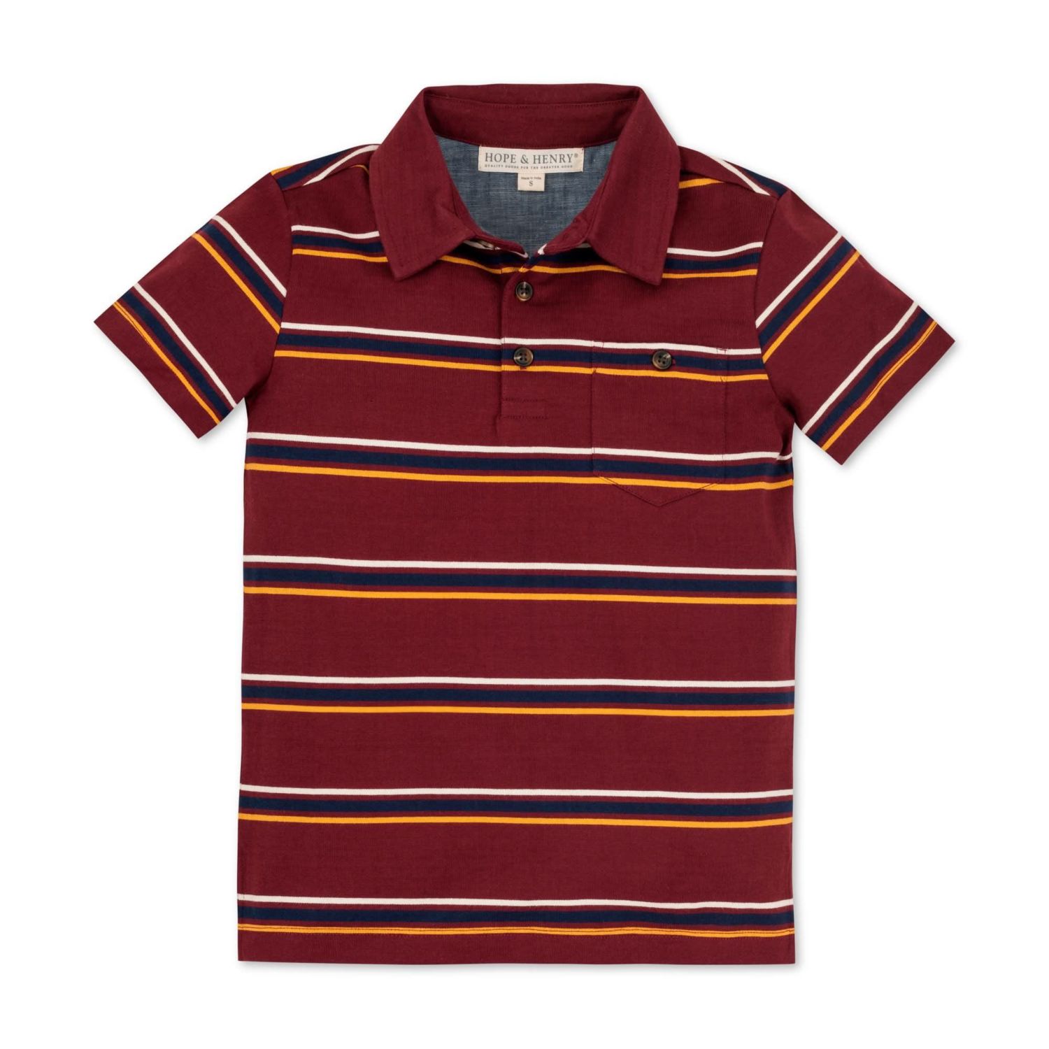 Hope and Henry Boys' Short Sleeve Jersey Polo - Kid
