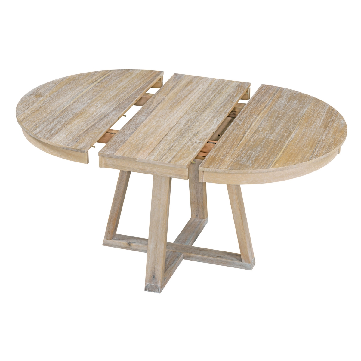 Streamdale Furniture Retro 5-Piece Dining Set with Round Table & Upholstered Chairs