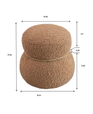 Streamdale Plush Snowman Stool for Playful Spaces