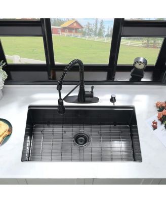 Workstation 32 L X 19 W Undermount Kitchen Sink With Accessories