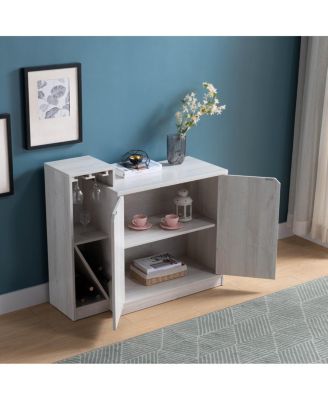 Streamdale Wine Cabinet White Oak