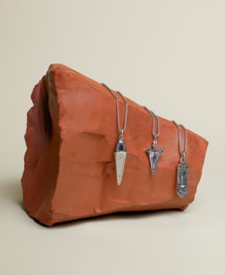 Marc Anthony Men's Damascus Sword Pendant Necklace in Sterling Silver-Plate, 24" + 2" extender, BVP1075-WMMNA