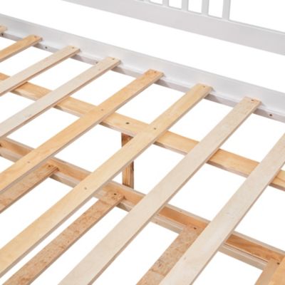 Streamdale Full Size Daybed Wood Bed With Twin Size Trundle