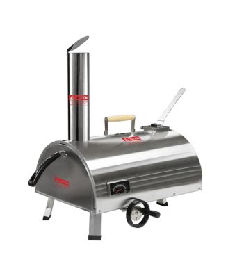 Streamdale 12" Stainless Rotatable Pizza Oven with Thermometer & Bag