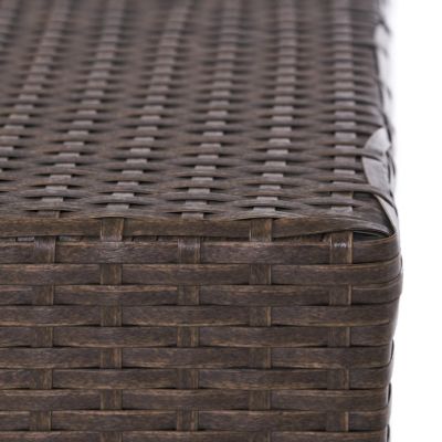 Streamdale Modern Woven Outdoor Side Table for Patio or Deck