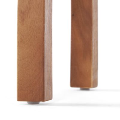 Streamdale Coastal Slatted Outdoor Accent Table for Patio or Pool Deck