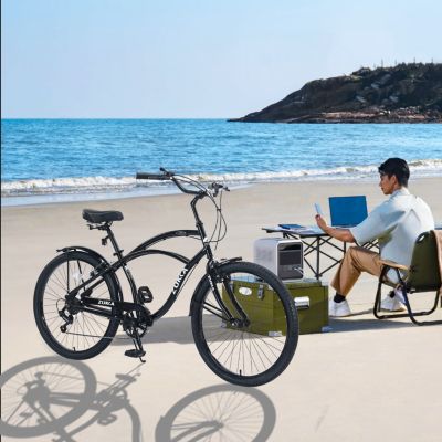 Streamdale 7 Speed Bicycles 26"Inch Multiple Colors Men's Beach Cruiser Bike