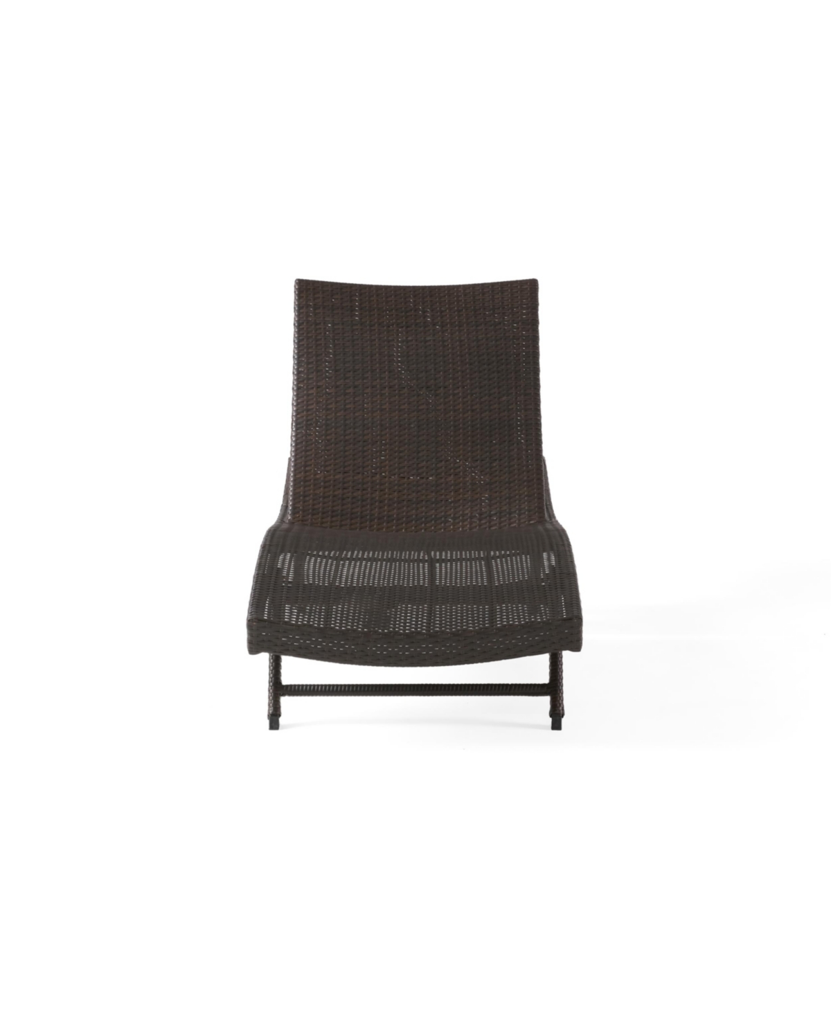 Simplie Fun Serene Modern Outdoor Chaise Lounge with Adjustable Back