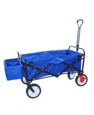 Streamdale Folding Wagon Garden Shopping Beach Cart (Blue colour)