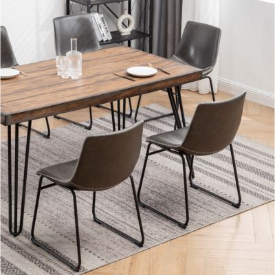 Aryven Industrial 7-Piece Dining Set