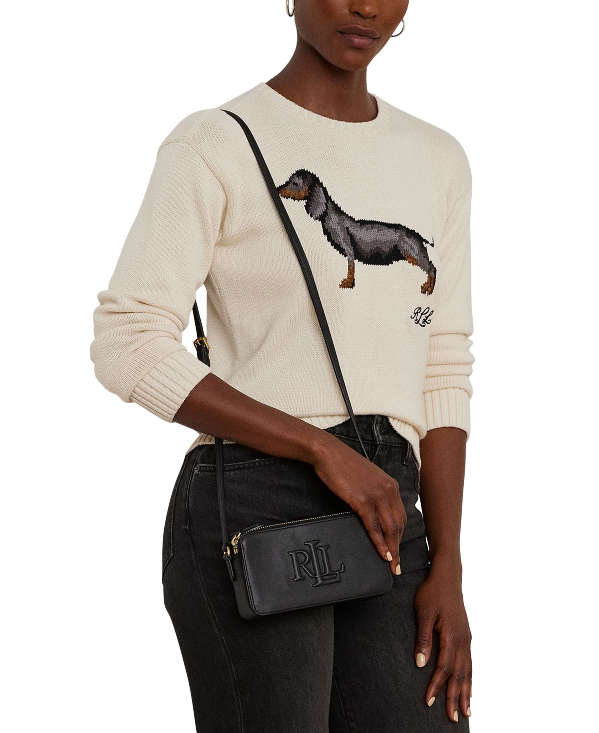 Lauren Ralph Lauren Witley Leather Crossbody Wallet