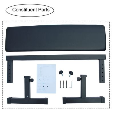 Streamdale Adjustable Cushion Bench with Protective Cover (110x45cm, 200kg Capacity)