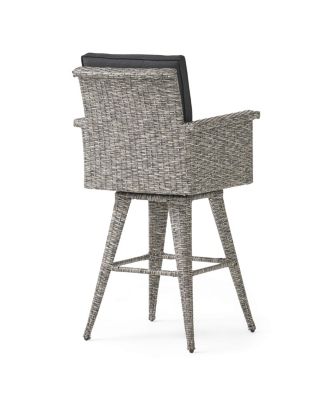 Streamdale 30" Water-Resistant Wicker Barstool