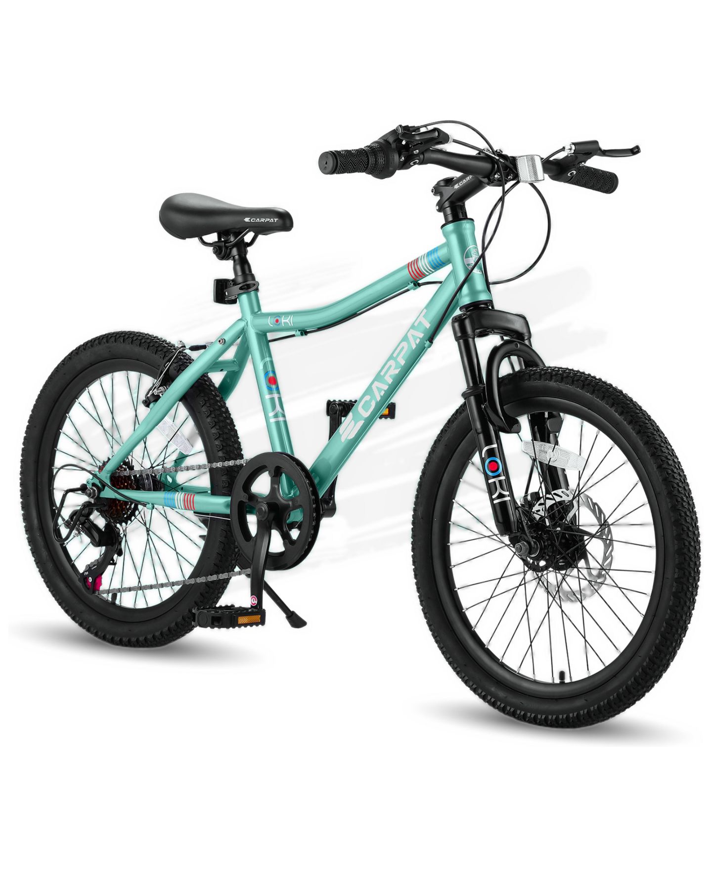 Детская игрушка Streamdale Furniture 20" 7-Speed Disc Brake Front Suspension Kids' Bike, 8–12 лет, цвет: Зелёный — фото 1