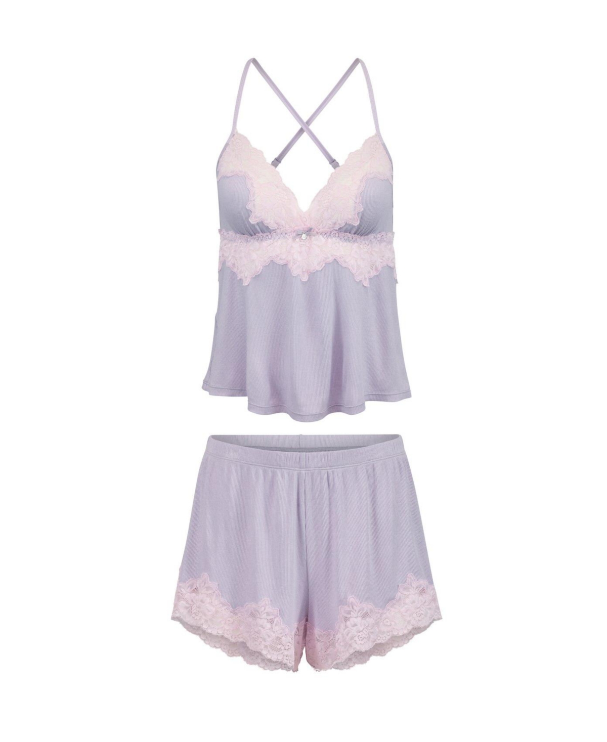 Adore Me Plus Size Lora Pajama Cami & Shorts Set