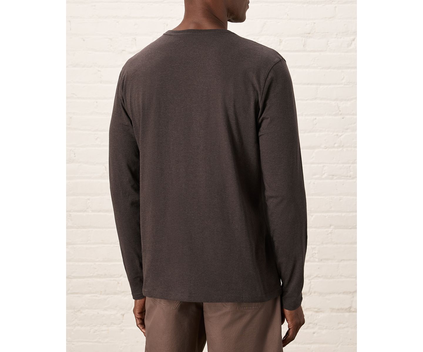 Мужская футболка Pact Organic Cotton Softspun Long Sleeve, цвет: Чёрный — фото 2