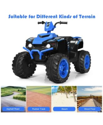 12V Kids Ride on ATV with LED Lights and Treaded Tires and LED lights