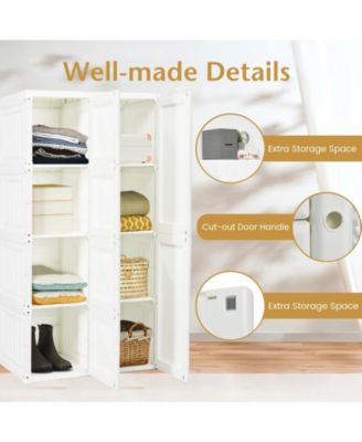 10 Cubes Foldable Armoire Wardrobe Closet