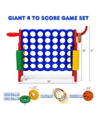 2.5 Feet 4-to-Score Giant Game Set