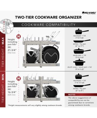 Pull Out Cabinet Pot and Pan Organzier, 21" Width, 5CW2-2122-CR
