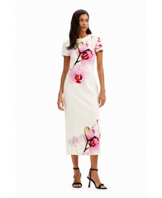 yellow midi dress with slit Burst of Yellow Midi Dress - Yellow, Large | Hazel and Olive