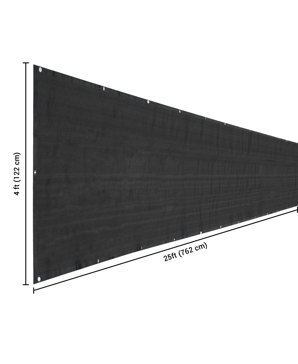 Yescom 25x4 ft Mesh Privacy Fence Screen 180 gsm Hdpe Windscreen Sunshade Cover 2 Packs