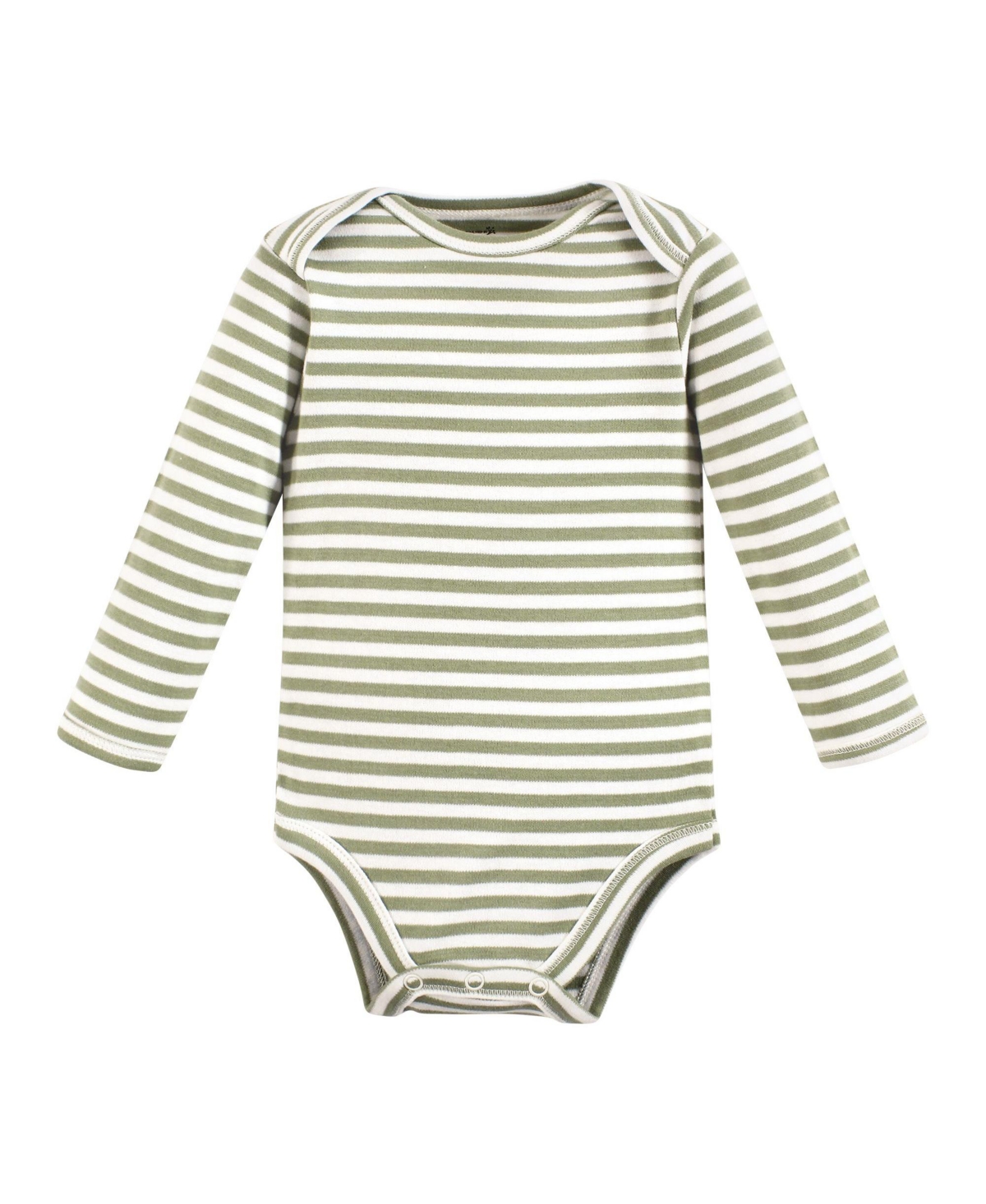 Touched by Nature Baby Boys Organic Cotton Long-Sleeve Bodysuits, Months - Happy veggies