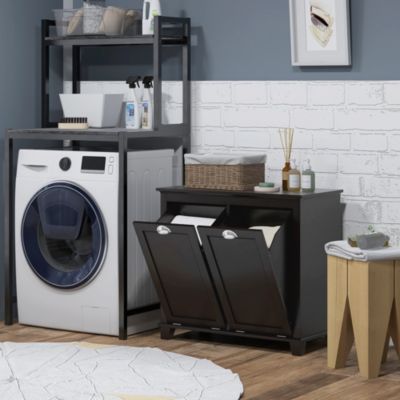 Tilt-Out Laundry Sorter Bathroom Cabinet,