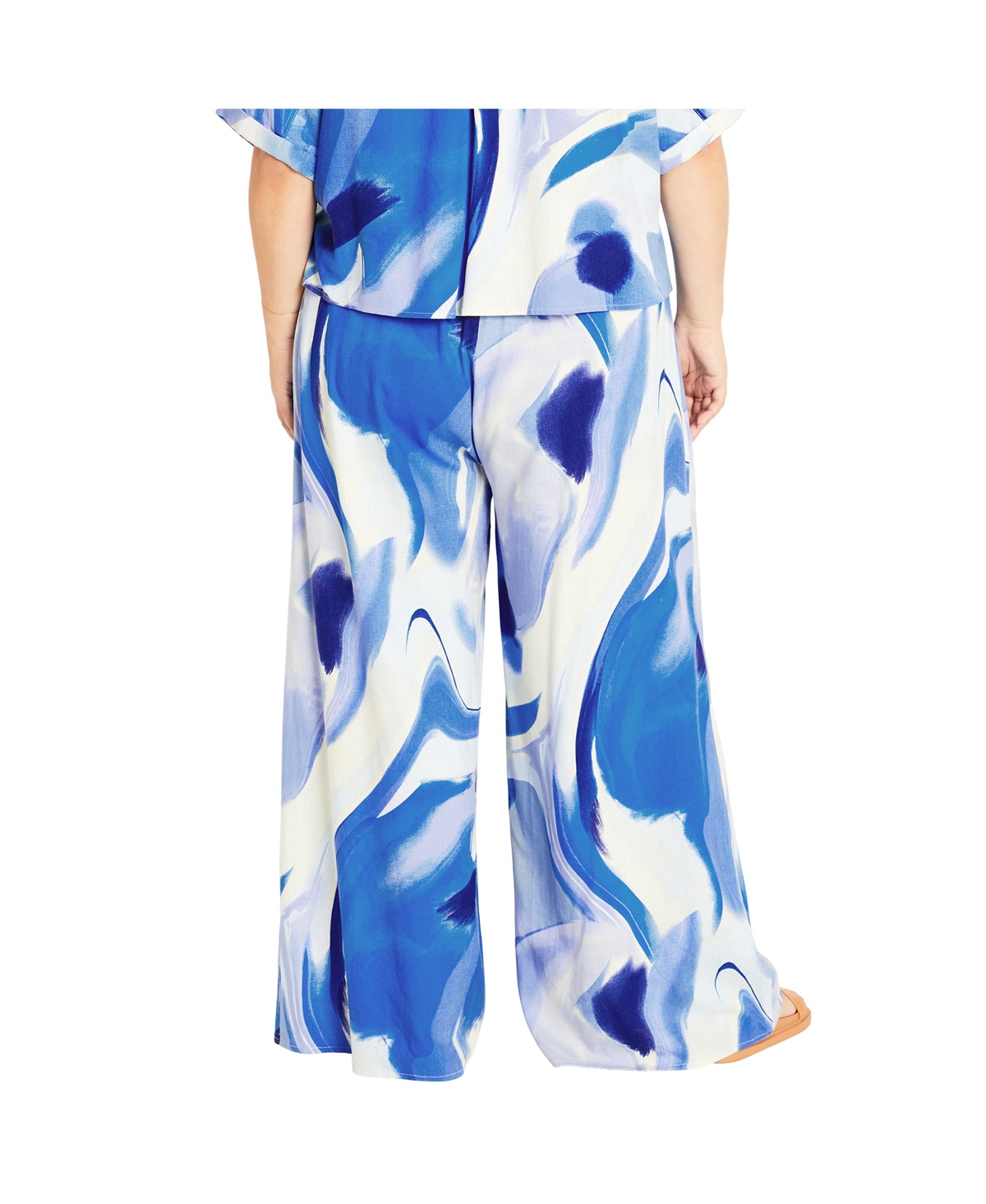 City Chic Women's Esme Print Wide Leg Pant