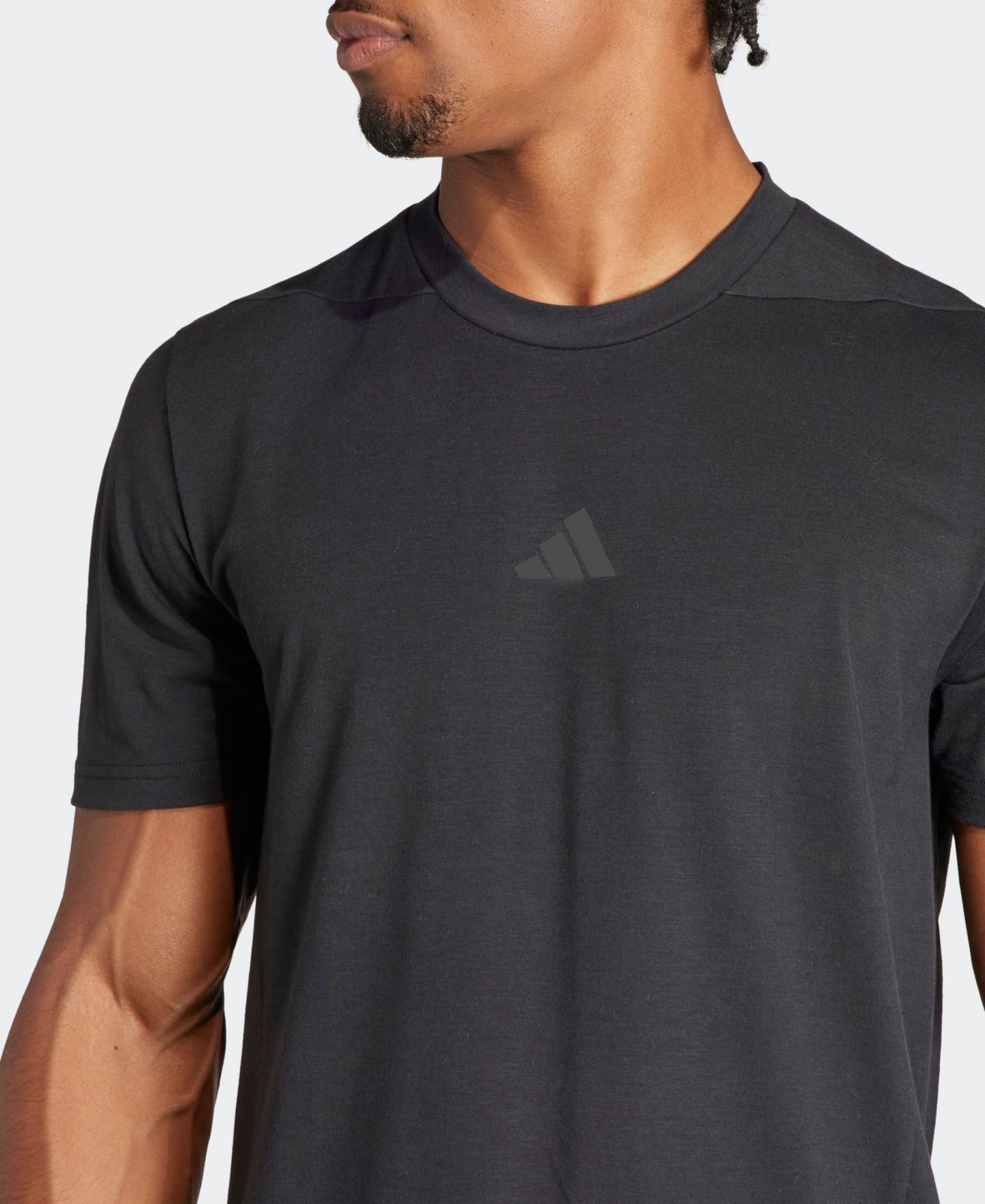 Мужская футболка adidas Designed for Training Workout, цвет: Чёрный — фото 4