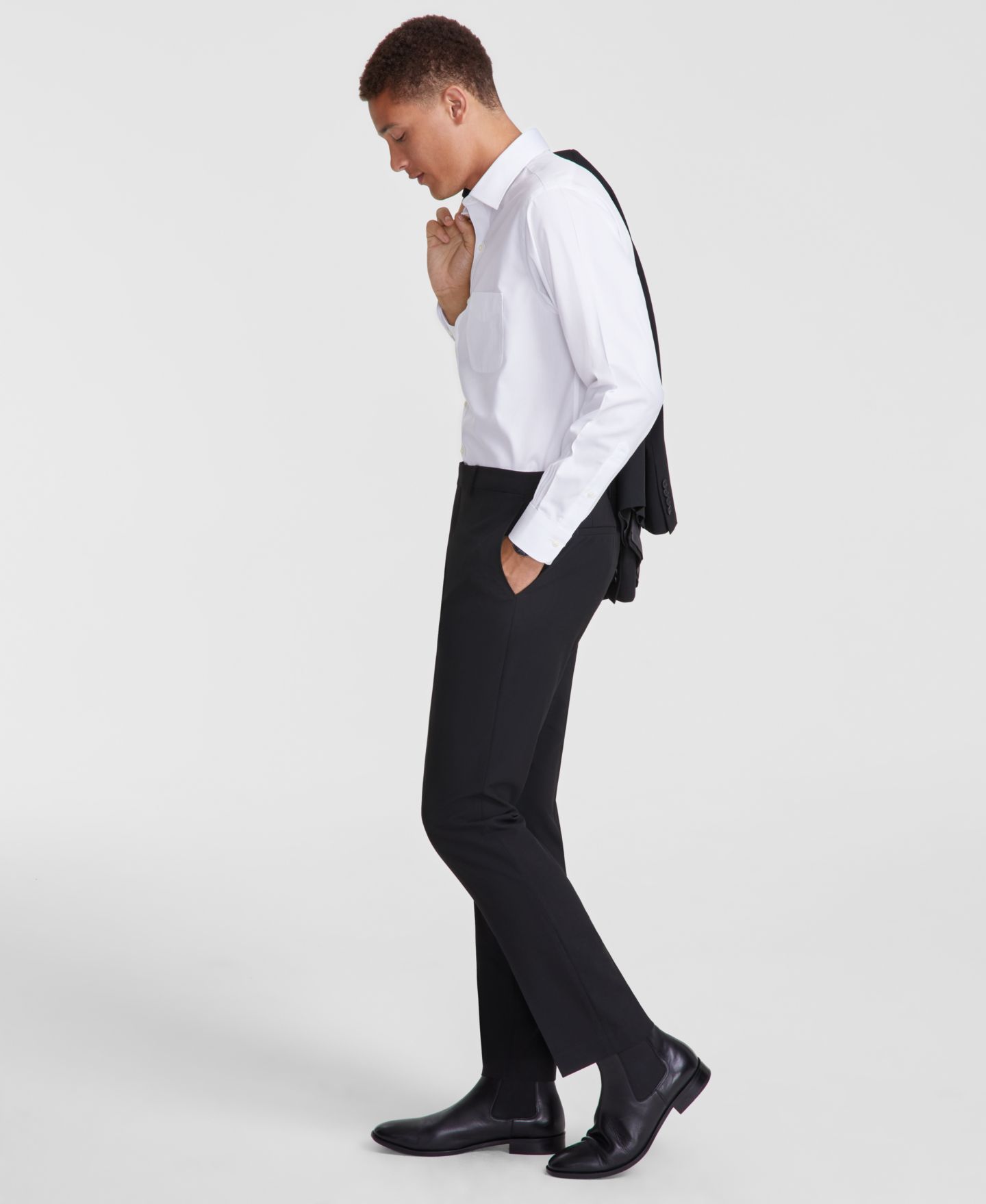 Мужские комплекты DKNY Modern-Fit 2-Piece Suit, цвет: Чёрный — фото 3