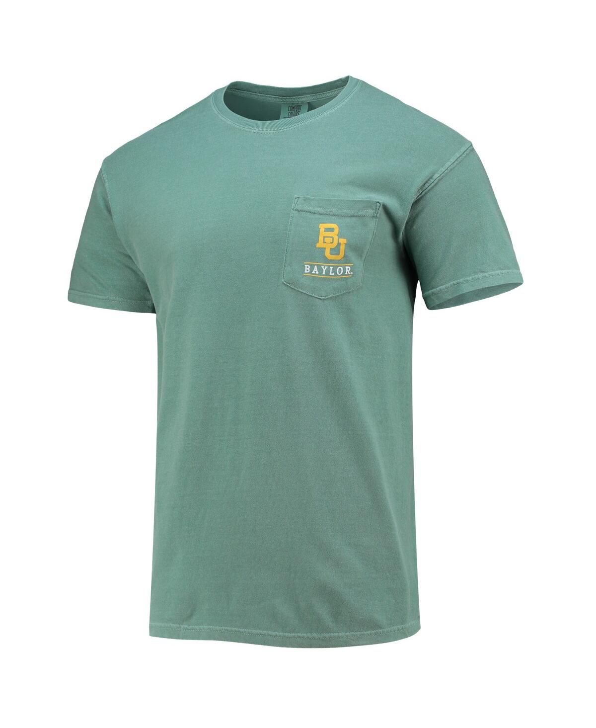 Image One Men's Green Baylor Bears Circle Campus Scene T-shirt In Green