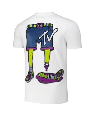 Men's White MTV Zombie Regular Fit T-Shirt