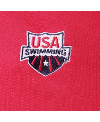 Men's Red USA Swimming Swim Team Sand Save Polo Shirt
