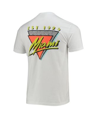 Men's White Miami Hurricanes Miami Vice Est. Comfort Color T-Shirt