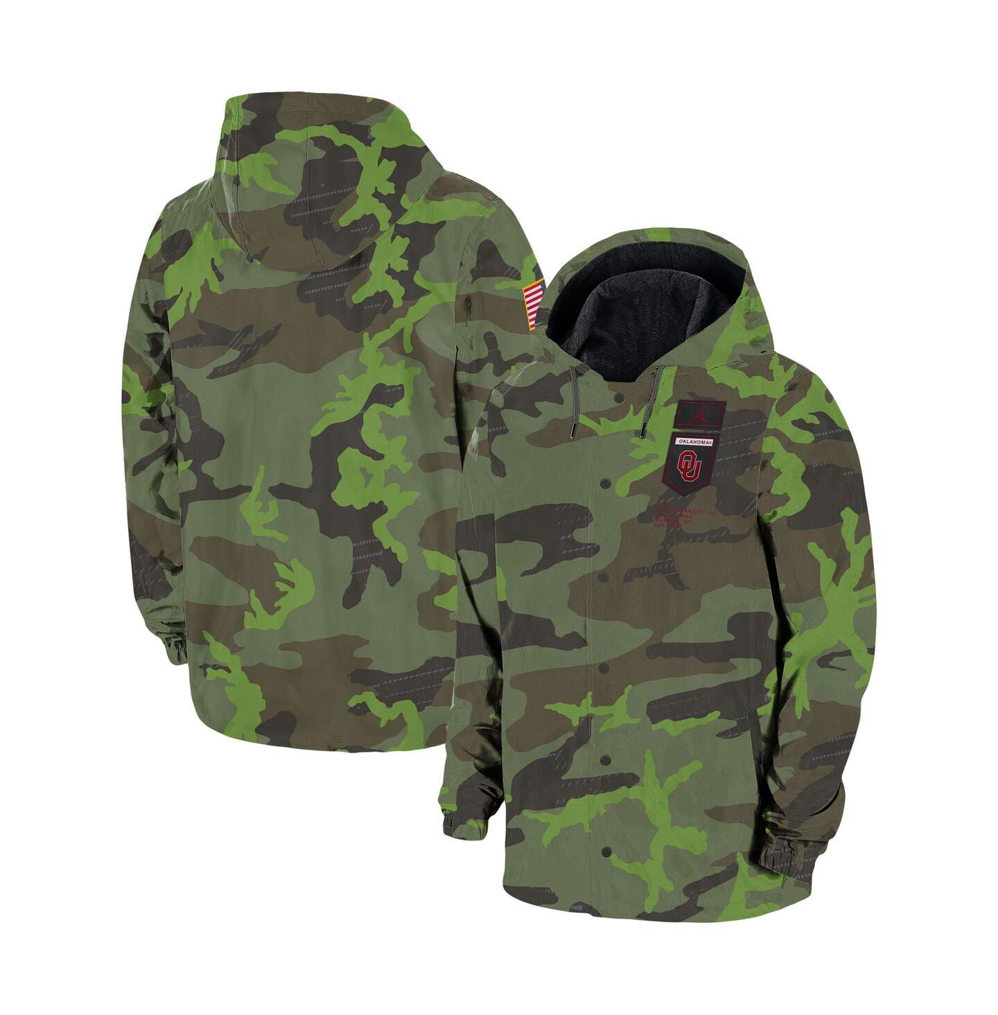 Мужская куртка Jordan Camo Oklahoma Sooners Full-Snap — фото 1