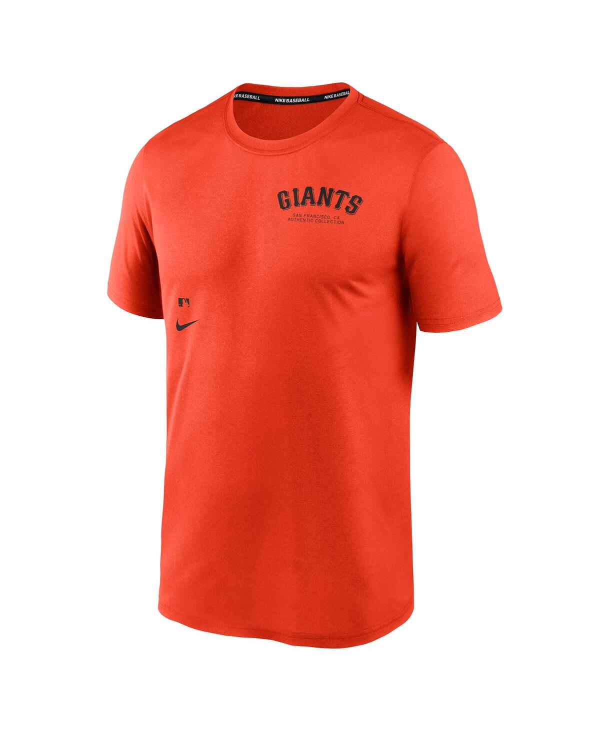 Nike Men'sSan Francisco Giants Authentic Collection Early Work Tri-Blend Performance T-Shirt - Orange