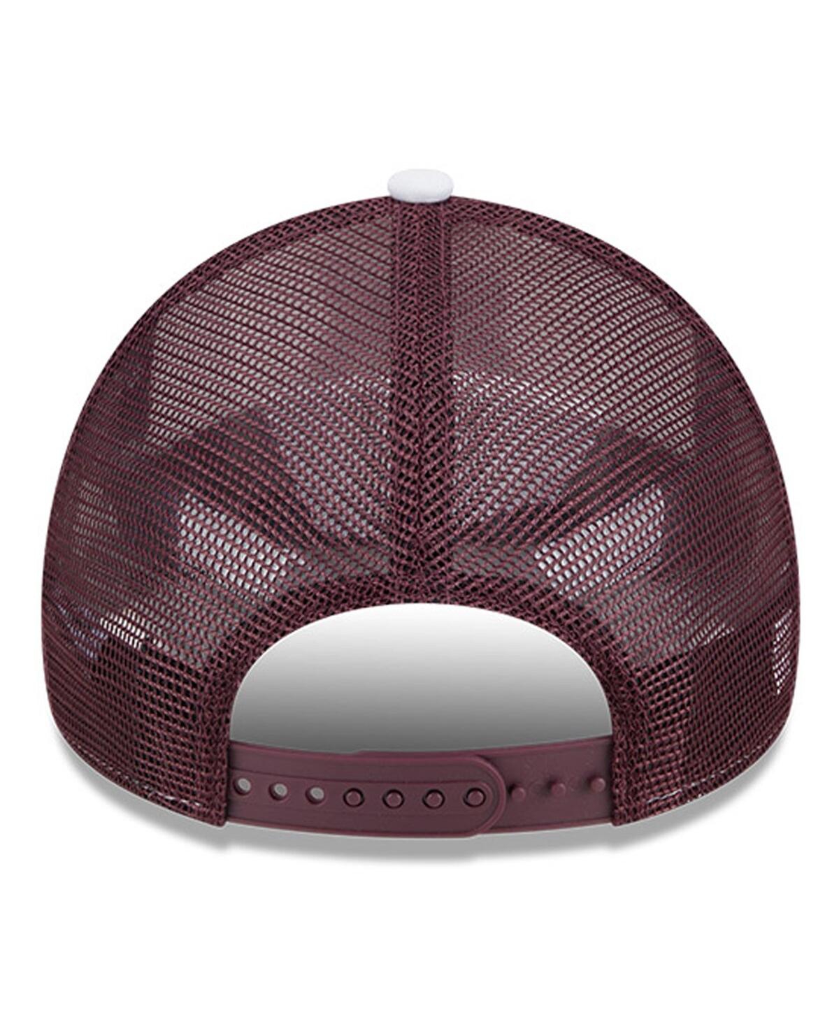 New Era Men'sMaroon Minnesota Golden Gophers Court Sport Foam A-Frame 9FORTY Adjustable Trucker Hat - White, Maroon