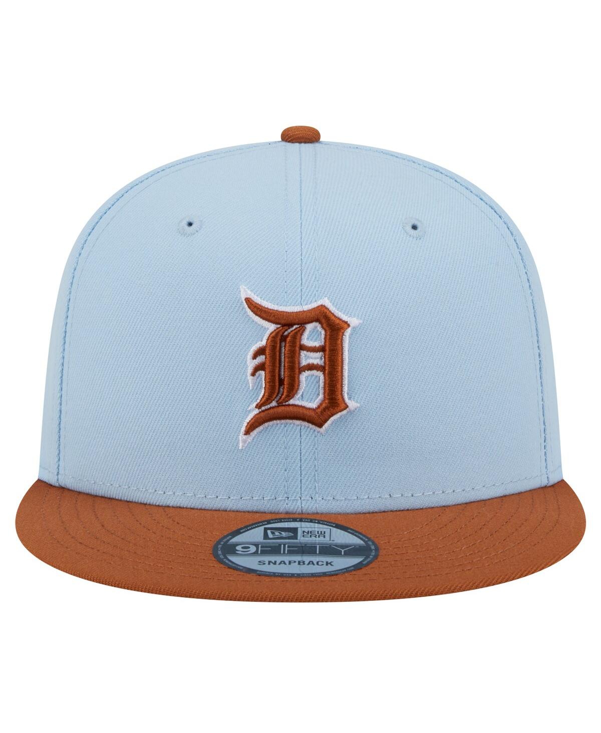 New Era Men'sDetroit Tigers Spring Color Two-Tone 9FIFTY Snapback Hat - Light Blue