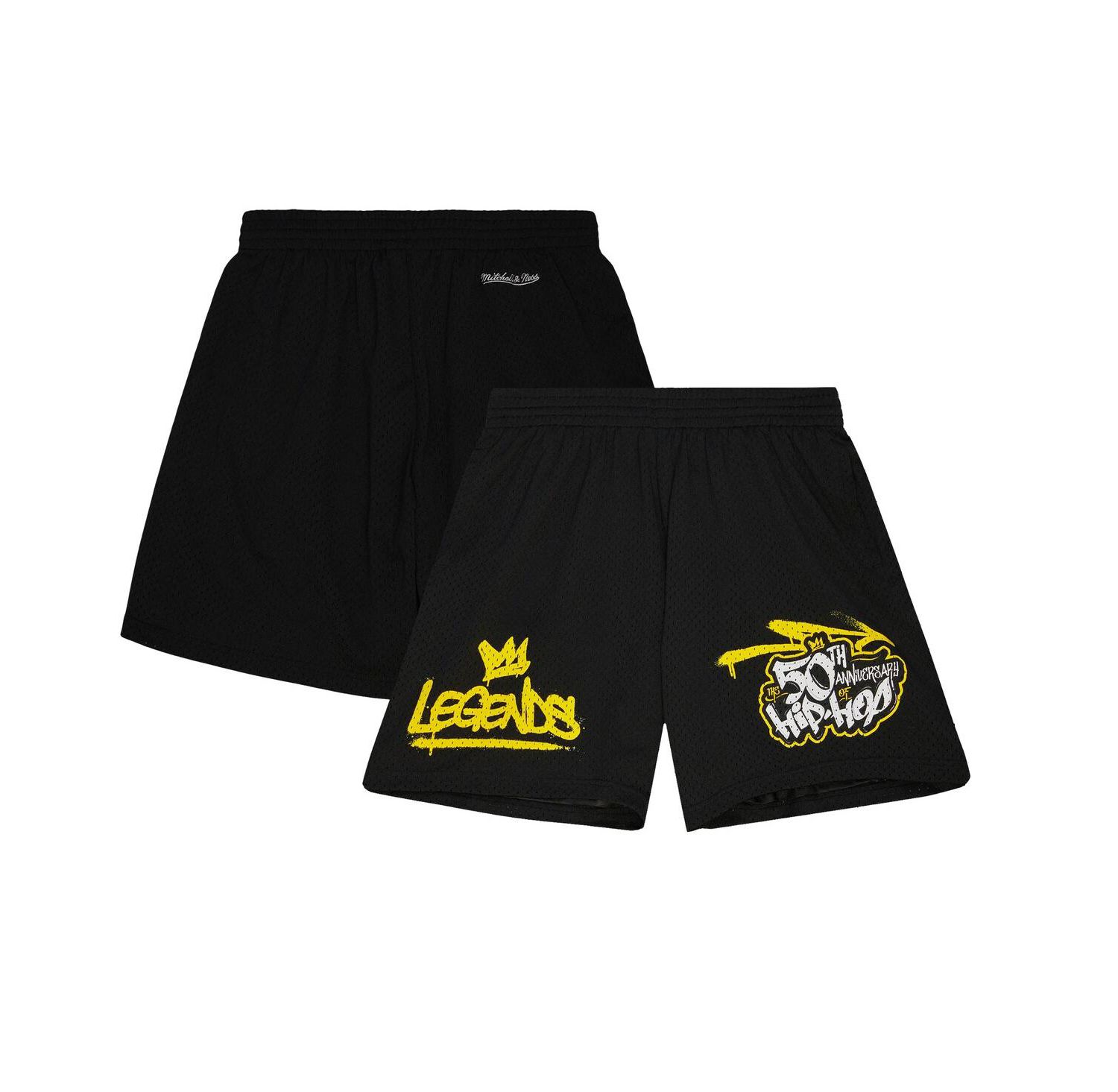 Men's Black 50th Anniversary of Hip-Hop Legends Shorts
