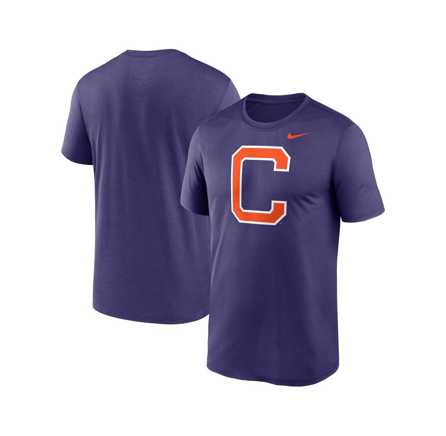 Men's Purple Clemson Tigers Primetime Legend Alternate Logo T-Shirt