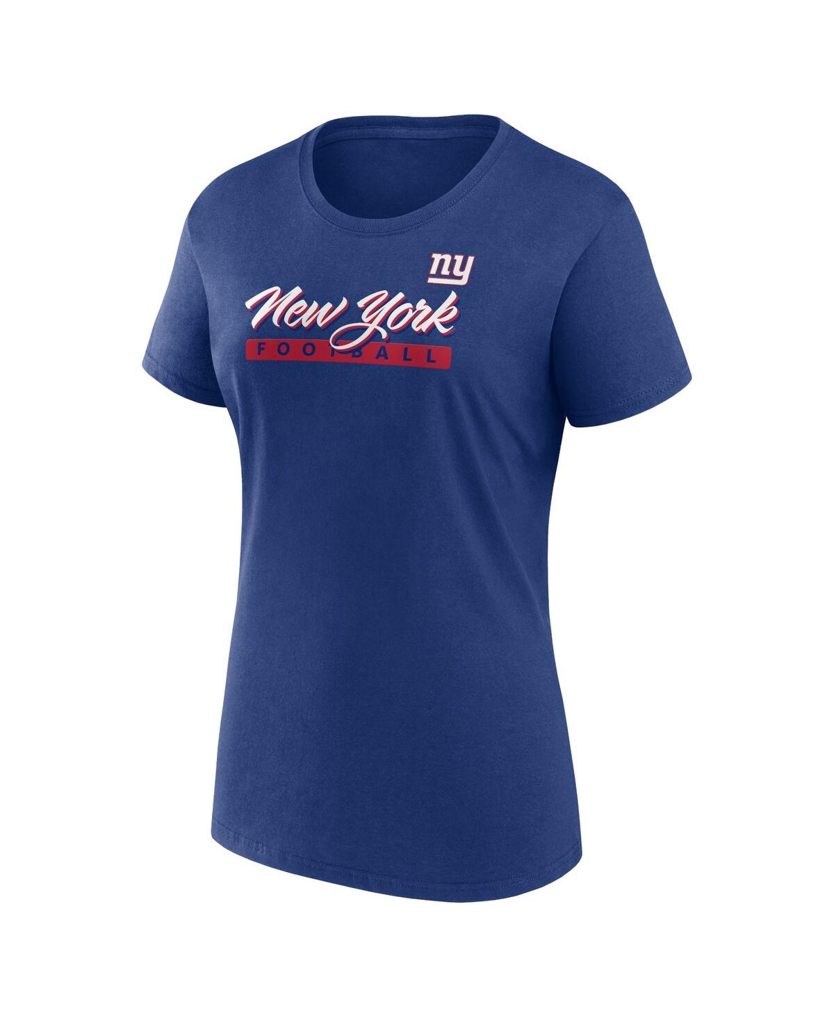 Fanatics Women's New York Giants Risk T-shirt Combo Pack In Royal,red