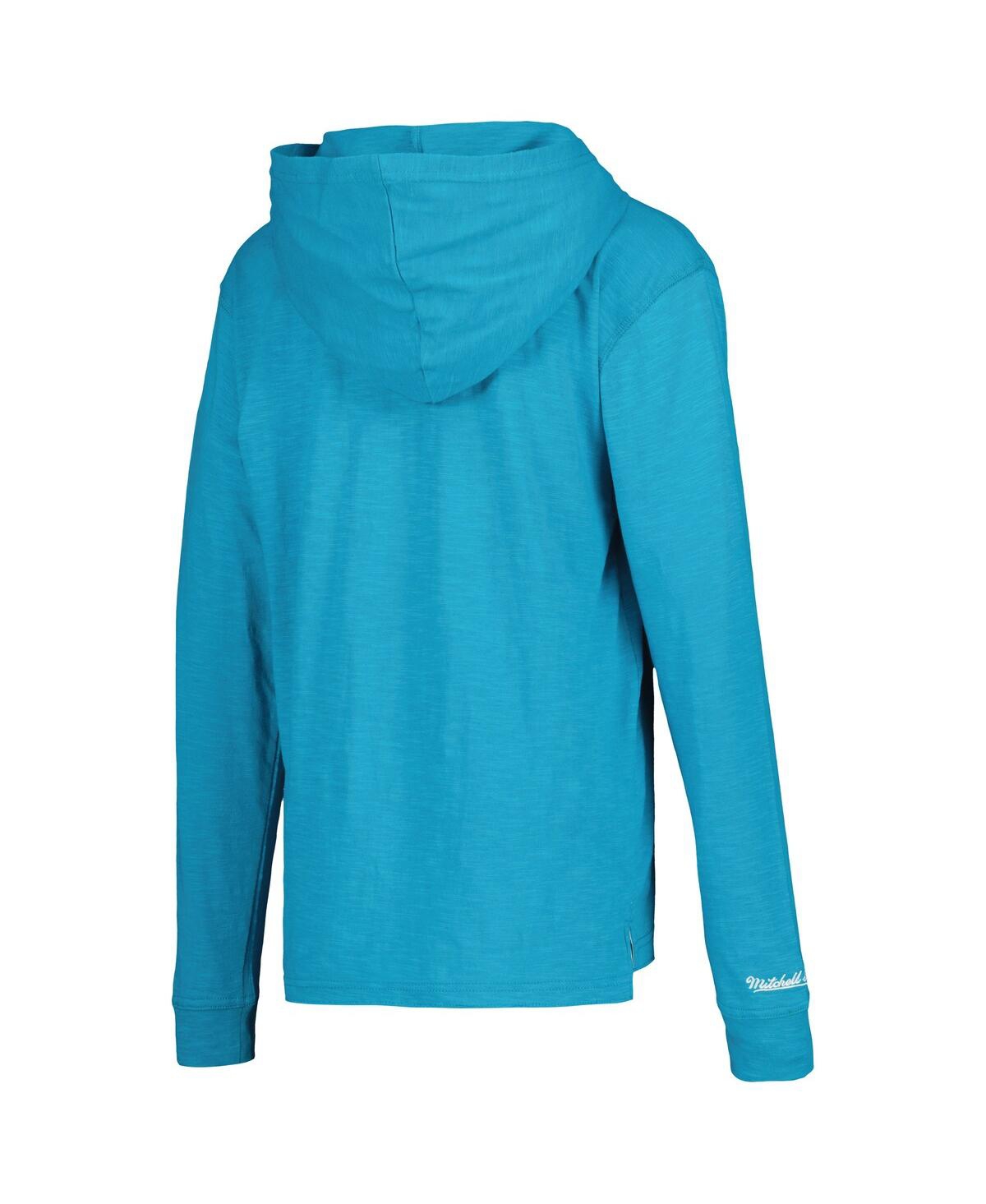 Mitchell & Ness Big Boys and GirlsCharlotte Hornets Hardwood Classics Legendary Slub Lightweight Pullover Hoodie - Teal