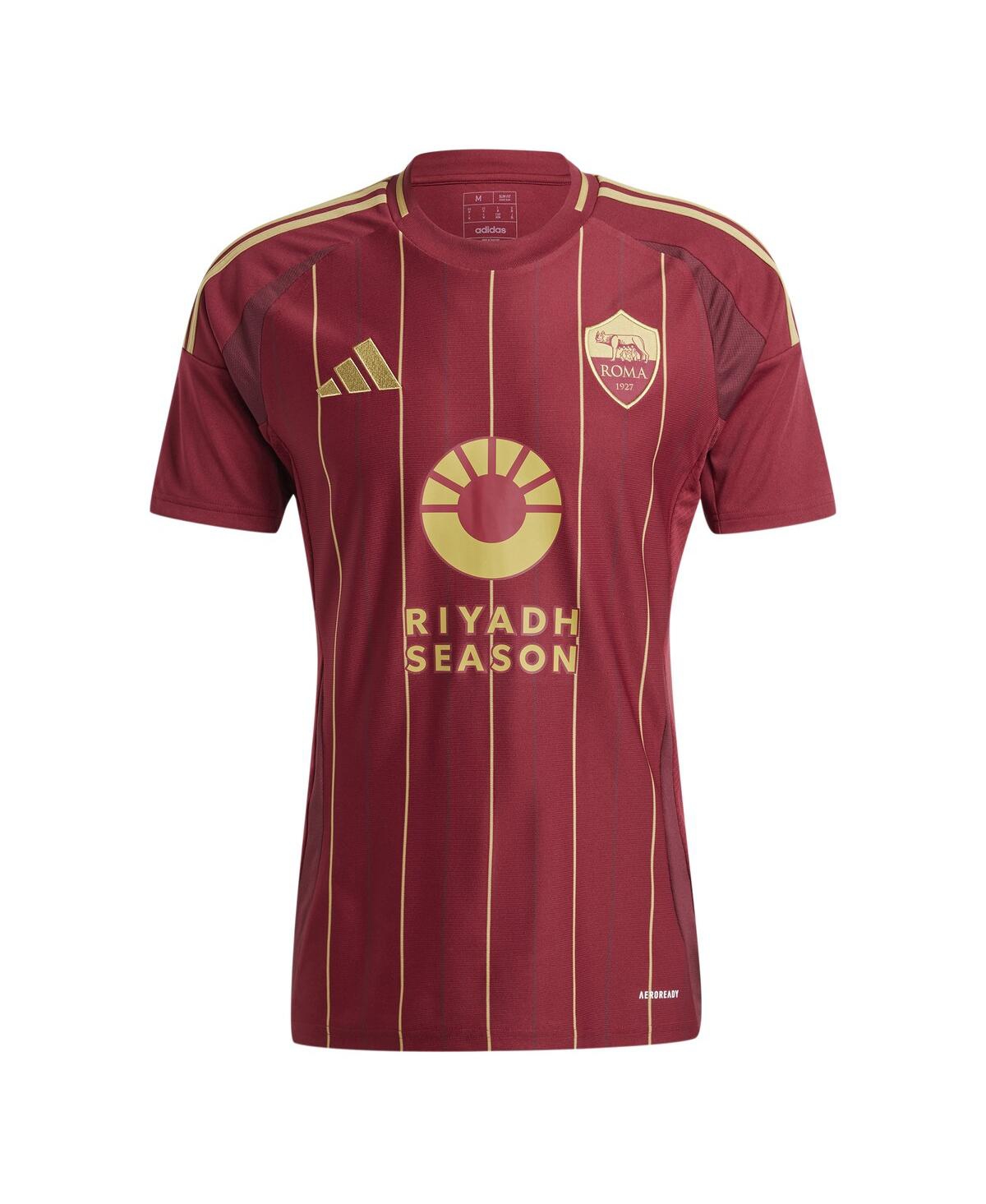 Adidas Men'sAs Roma 2024/25 Home Replica Jersey - Burgundy
